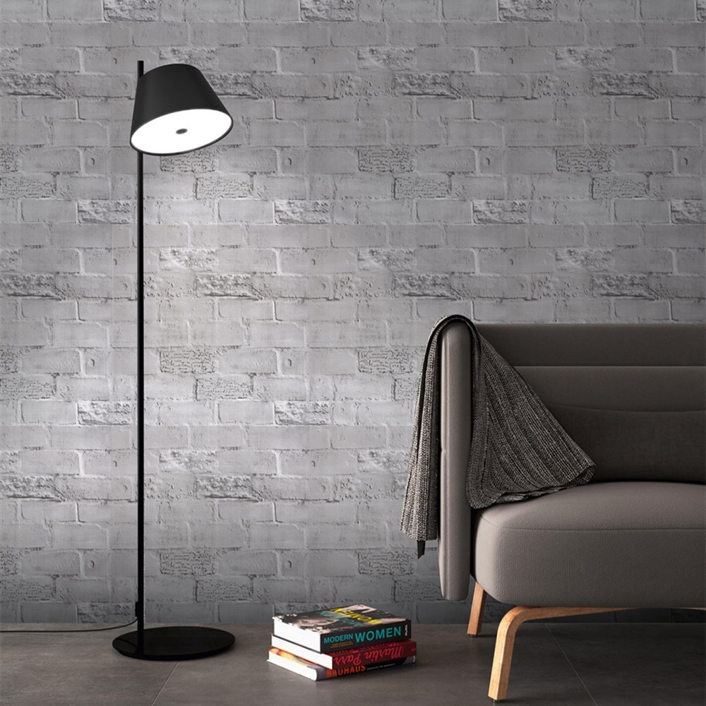 3d tredimensionelle murstensmønster selvklæbende grå mursten bar væg renovering baggrund kultur mursten vandtæt wallsticker
