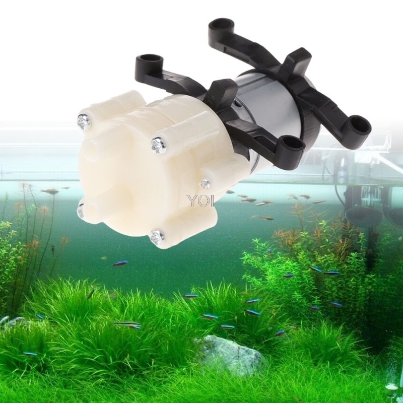 DC6-12V R385 Aquarium Fish Tank Round Water Air DC Diaphragm Pumps Accessories