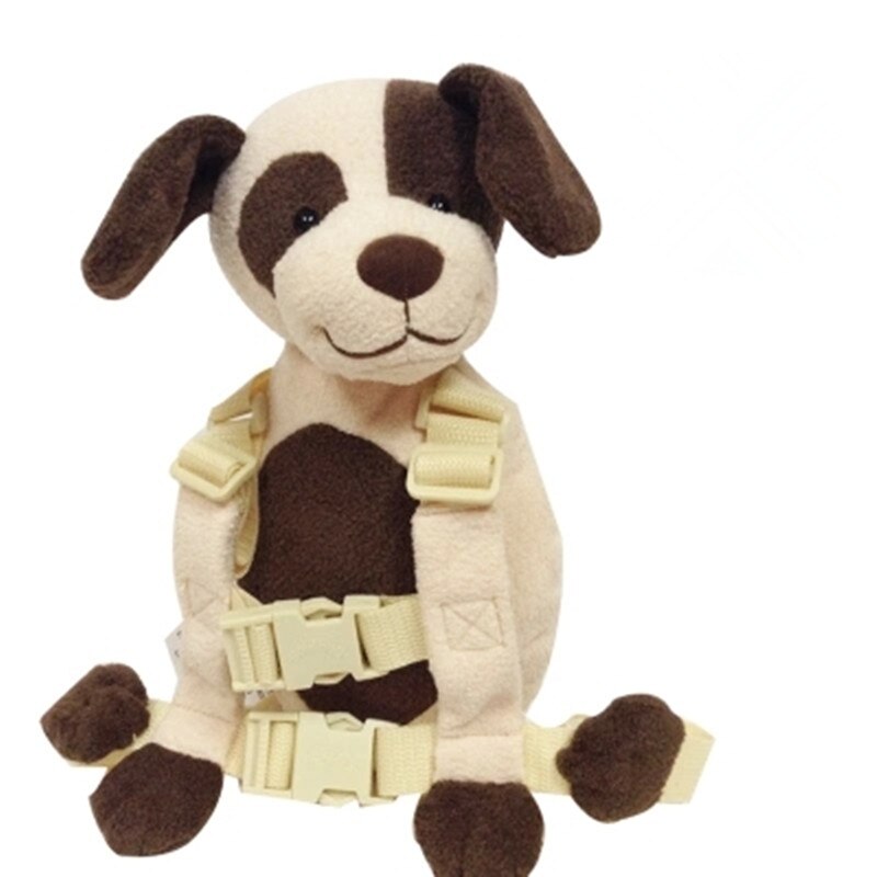 Mochila infantil 2 em 1 com chicote para cães de café, proteção segura e proteção para crianças de 1 a 3 anos