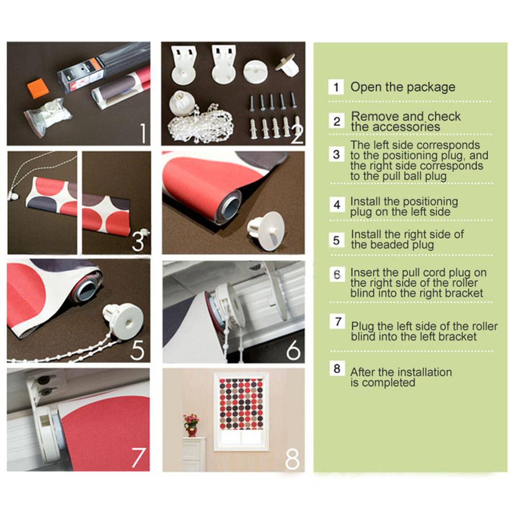 Home Decor Bracket Bead Chain Curtain Accessories Window Treatments Hardware Roller Blind Shade 25mm Kit Clutch Control Ends