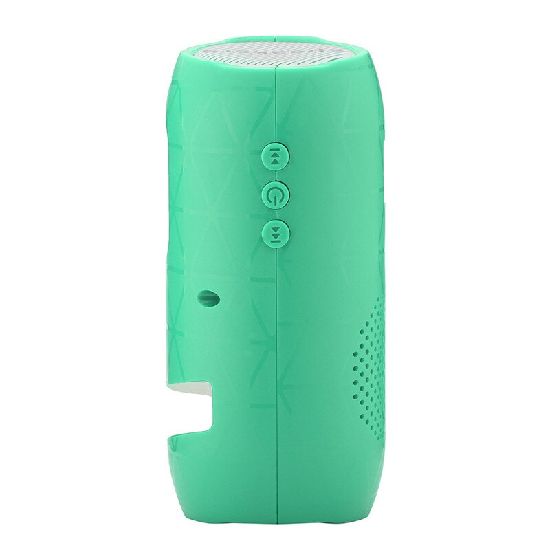 Bärbar rem utomhus trådlös bluetooth stereo högtalare soundbox stöd tf fm bluetooth högtalare för smartphone tablet pc: Grön