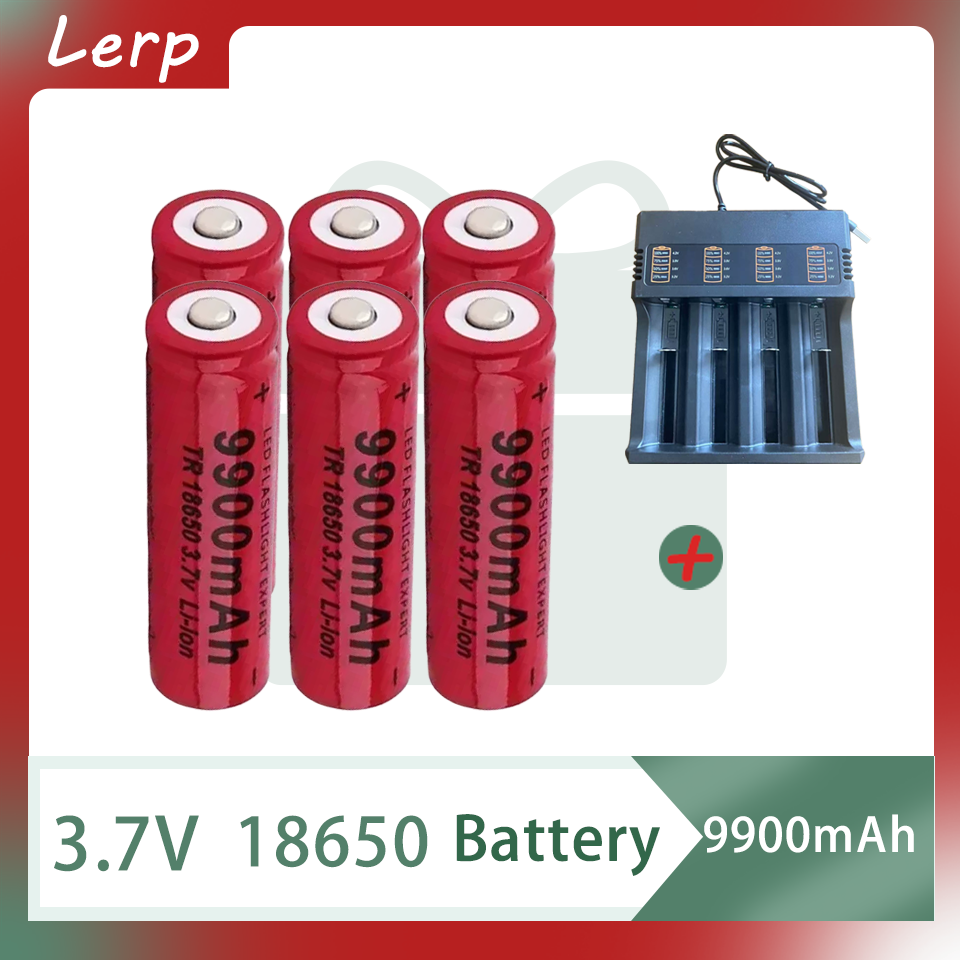 Advanced 18650 3.7V 9900mAh Li-Ion Rechargeable Battery: Optimized for High-Performance LED Flashlights