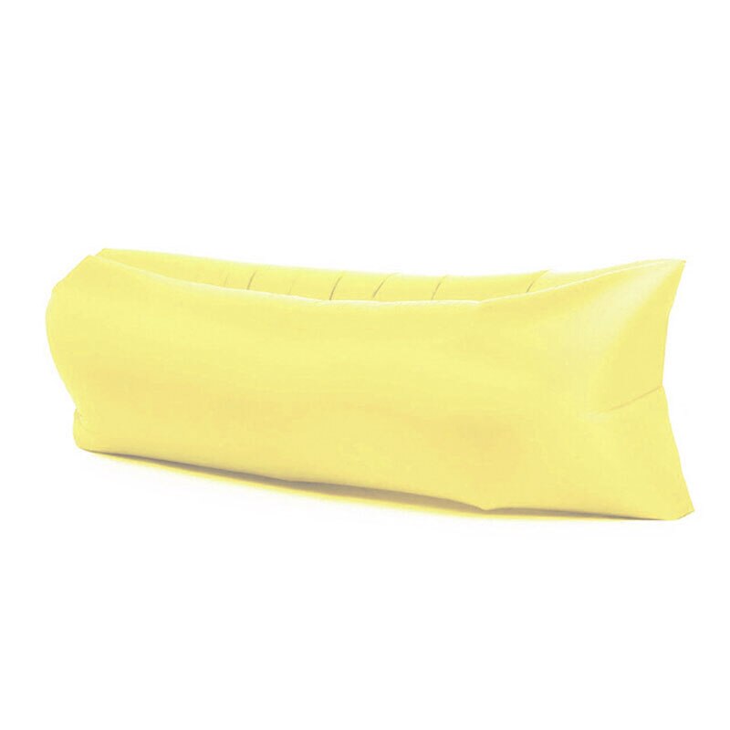LISM Aire Libre Camping inflable sofá Lazy Bag Ultra ligero playa dormir cama reclinable deportes Trave: Amarillo