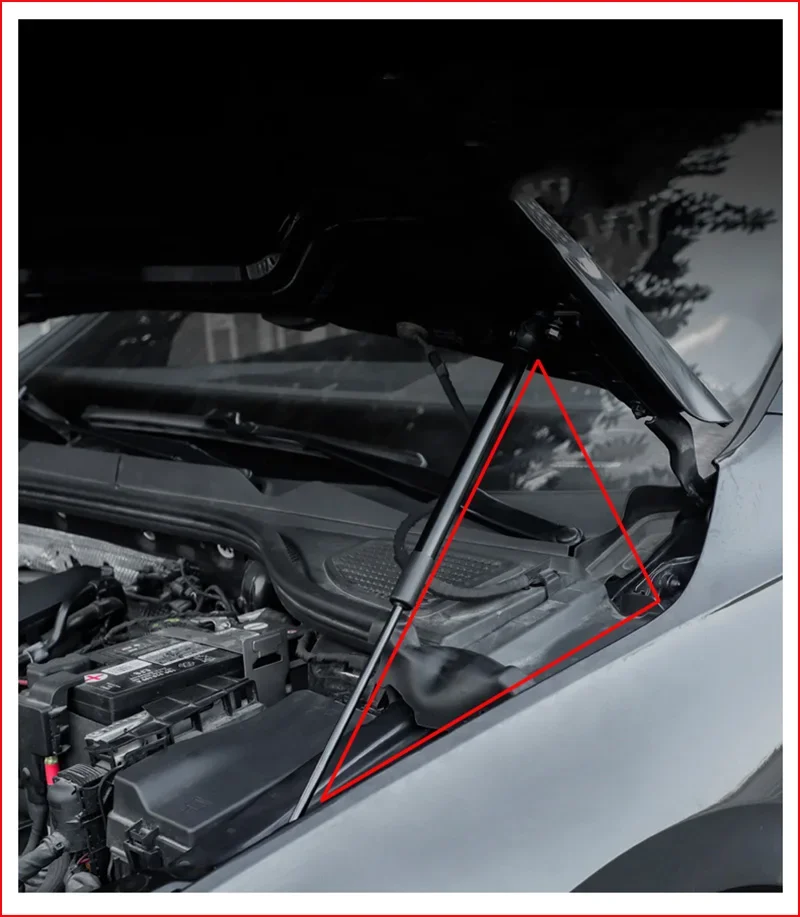 Para VW Golf 8 GTI/Line/Pro -2025, capó de estilo de coche, barras de soporte de elevación de choque de Gas, accesorios de varilla de soporte