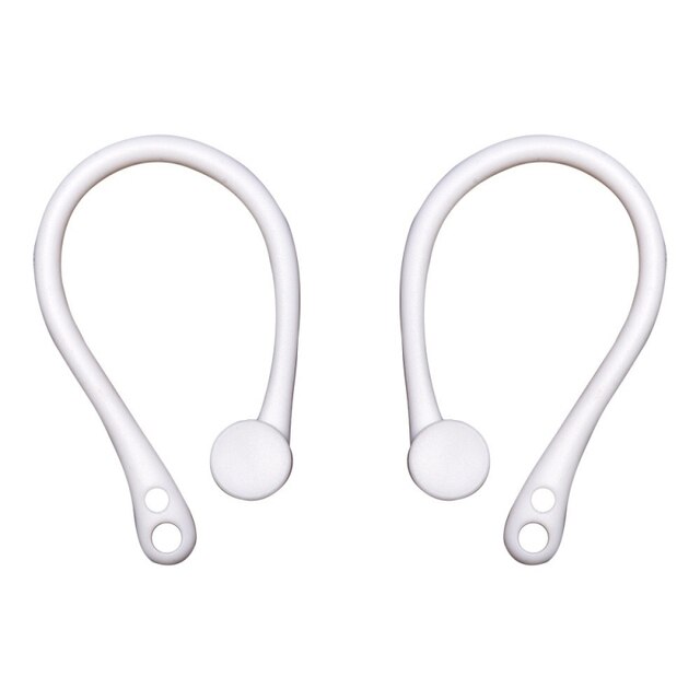 Ganchos para las orejas para Apple AirPods Pro 3 2 1, soporte para las orejas antipérdida, accesorios para auriculares: White