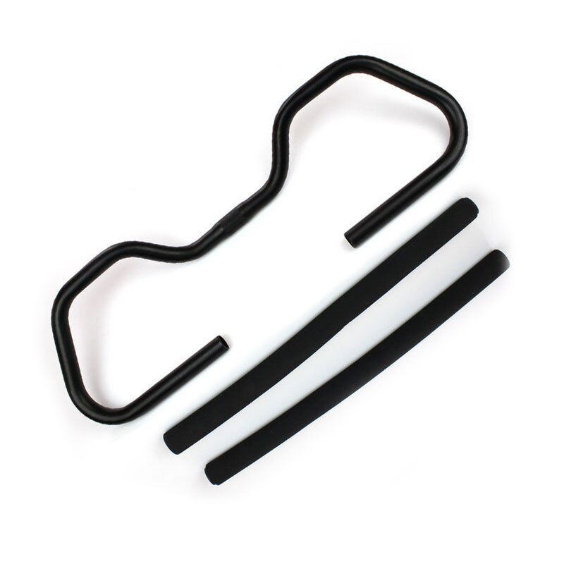 Mountainbike vlinderstuur 25.4/31.8mm travel fiets aluminiumlegering stuur fietsonderdelen: 25.4 zwart en grip