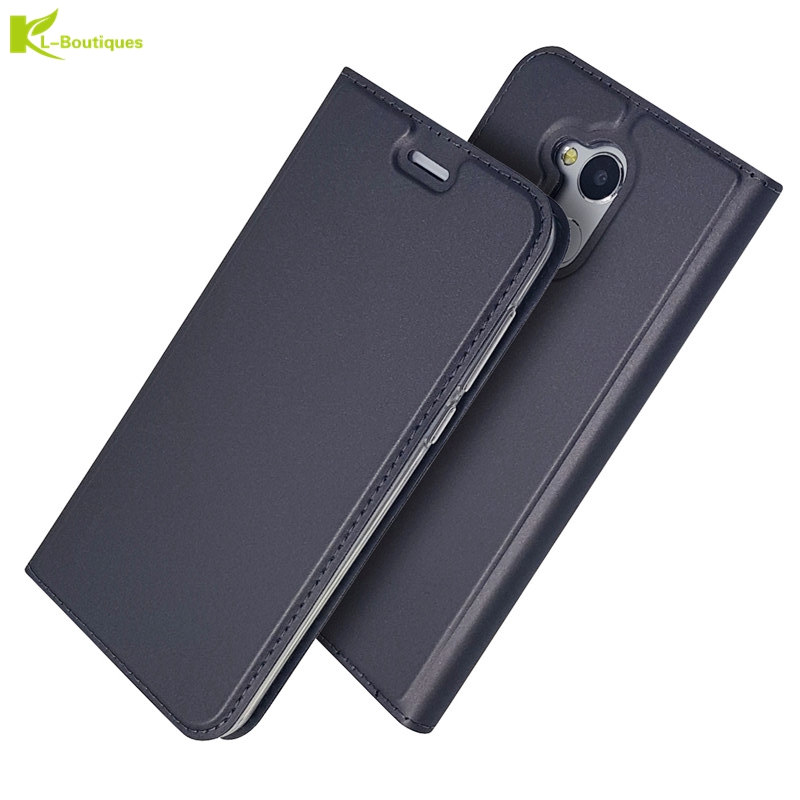 Capa de couro pu para celular huawei honor 6a, capa com flip magnético para huawei honor 6a 6x capa carteira de luxo