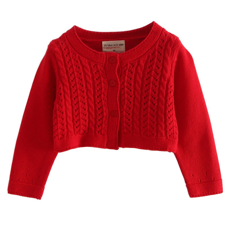 Girls Knit Cardigan Short Jacket Europe America Hollow Children's Sweater Shawl Spanish Sweater Coat　Girls Princess Jacket