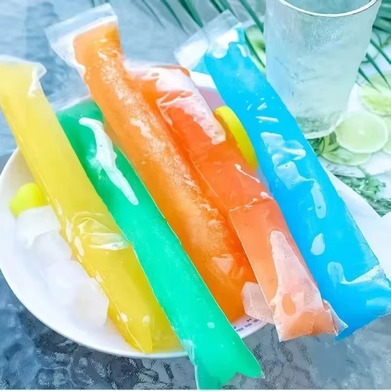 50-200 Uds. Bolsas transparentes para paletas de hielo, bolsas desechables para paletas DIY, helado, yogur, de verano, molde de tubo de hielo, herramientas de cocina