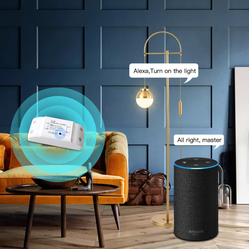 10A 90-250V Wifi Smart Light Switch Smart Home Universal Breaker Moudle Timer Voice Control Work With HomeKit Alexa Google Home