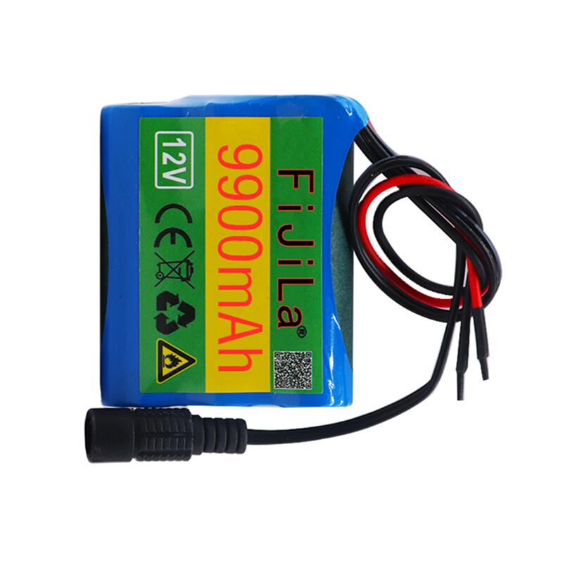Portable Super 12V9900mah battery Rechargeable Lithium Ion battery pack capacity DC 12V 9900mAh Cam Monitor + charger