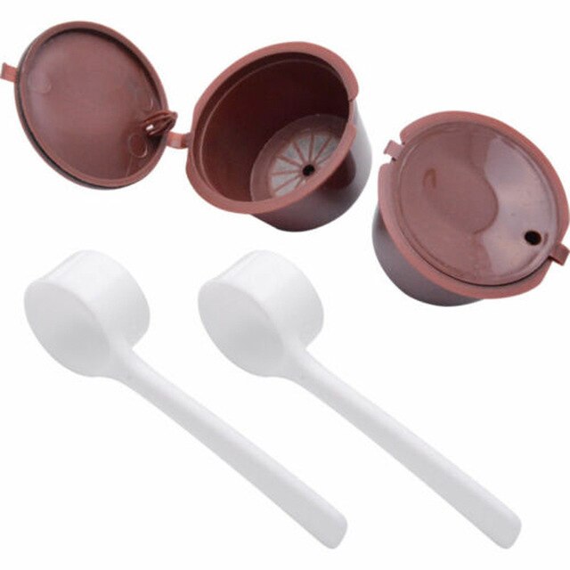 Refillable Reusable Coffee Capsules Pods & Spooon Set For DOLCE GUSTO Machine: 1