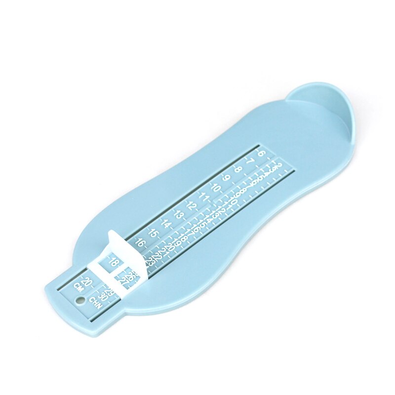 Accesorios de medida de pie para bebé, medidor de pies para niño, medidor de chico regla de medición de tamaño de zapatos, herramienta para zapatos para niño pequeño, accesorios calibrador, dispositivo: blue