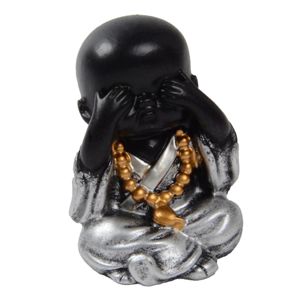 Small Buddha Monk Figure Decoration Figure Statue Home Office Table Decoration