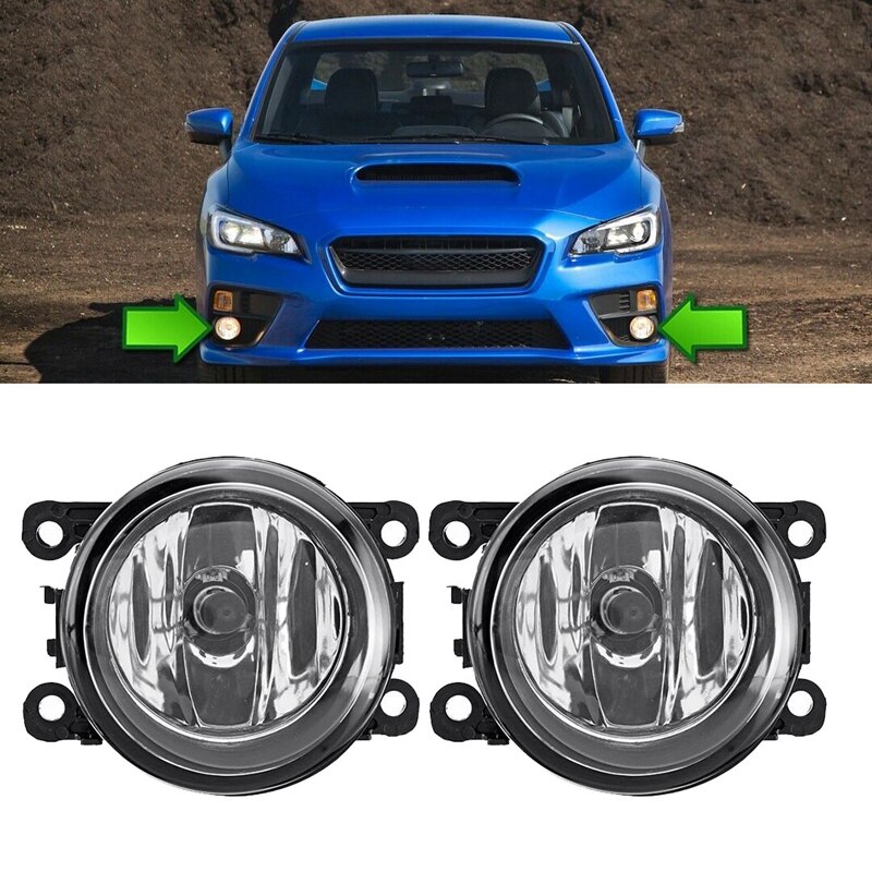 2Pcs Car Front Bumper Clear Lens Fog Light Lamp with Harness Switch L+R for Subaru Wrx / Sti Impreza: Default Title