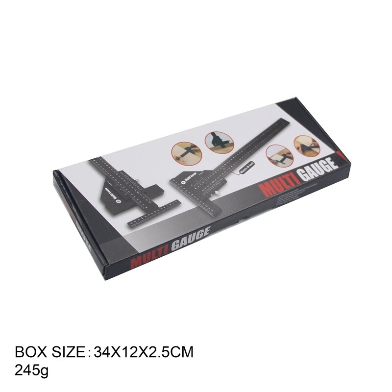 Multi Gauge Woodworking Multifunctional Ruler,Angle Ruler Woodworking Tools