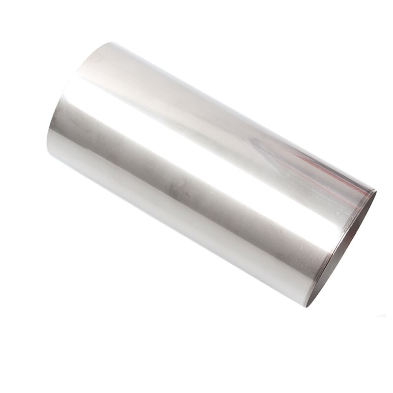1pc 0.1mm thickness 100/200 MMTi Foil Thin Sheet Length 300 / 500 / 1000 mm Gr2 Titanium Foil Silver Thin