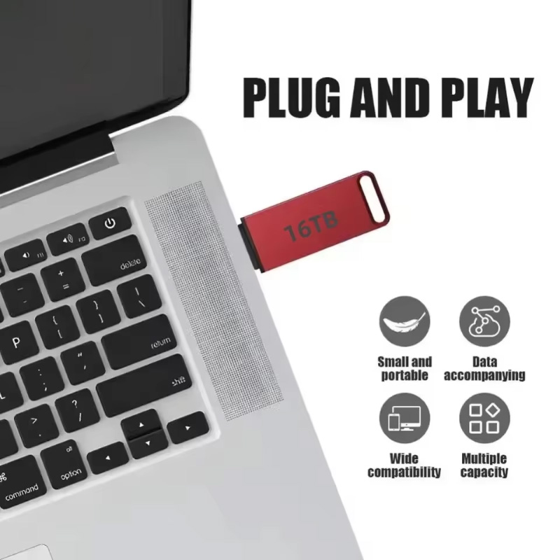 16TB Flash Drive USB3.2 Hoge Snelheid Overdracht Type C U Metalen Flash SSD Draagbare Mini Flash Drive Geheugen waterdichte U Drive
