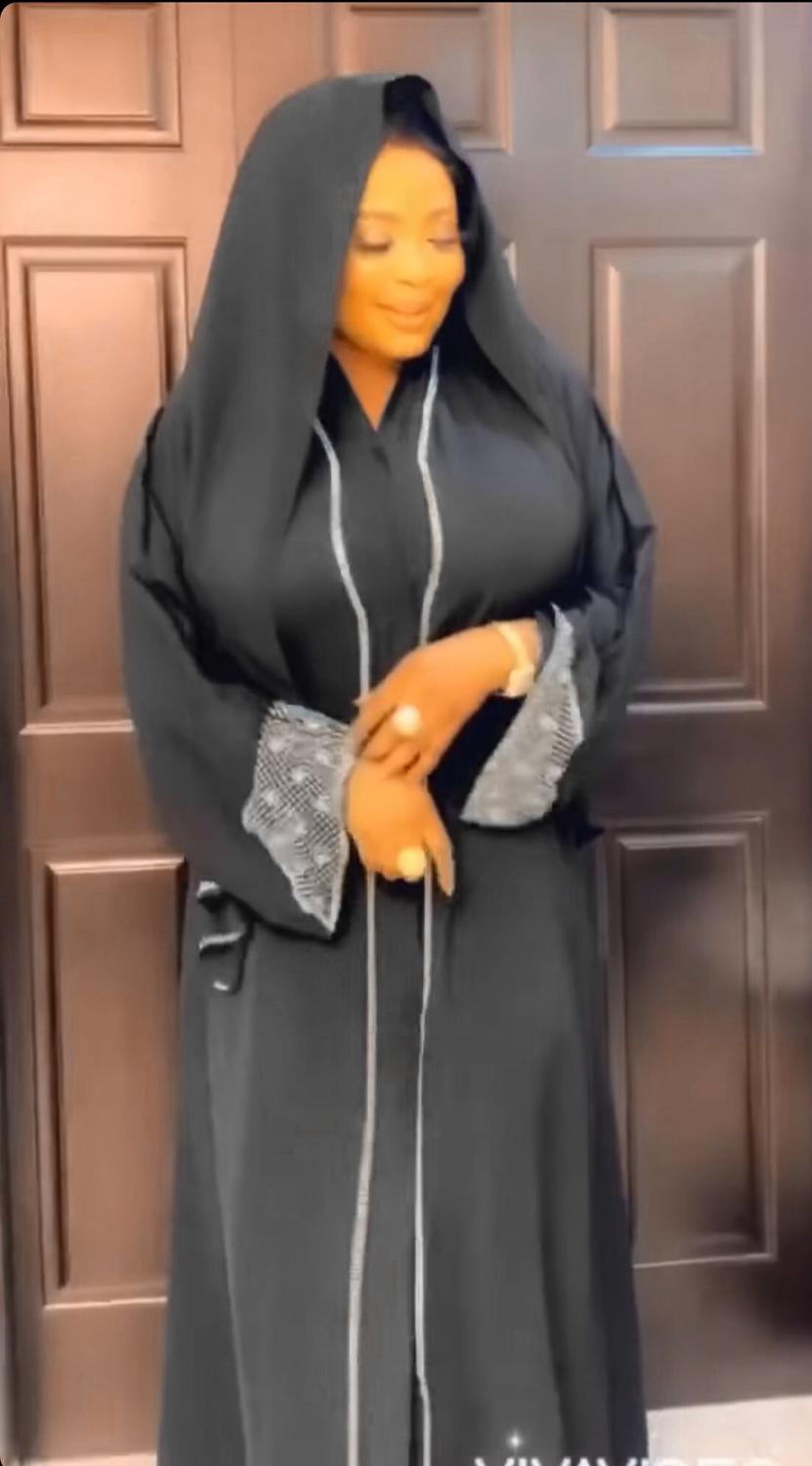Zwarte Abaya Dubai Turkije Moslim Hijab Jurk Caftan Marocain Arabe Islamitische Kleding Kimono Femme Musulmane Djellaba