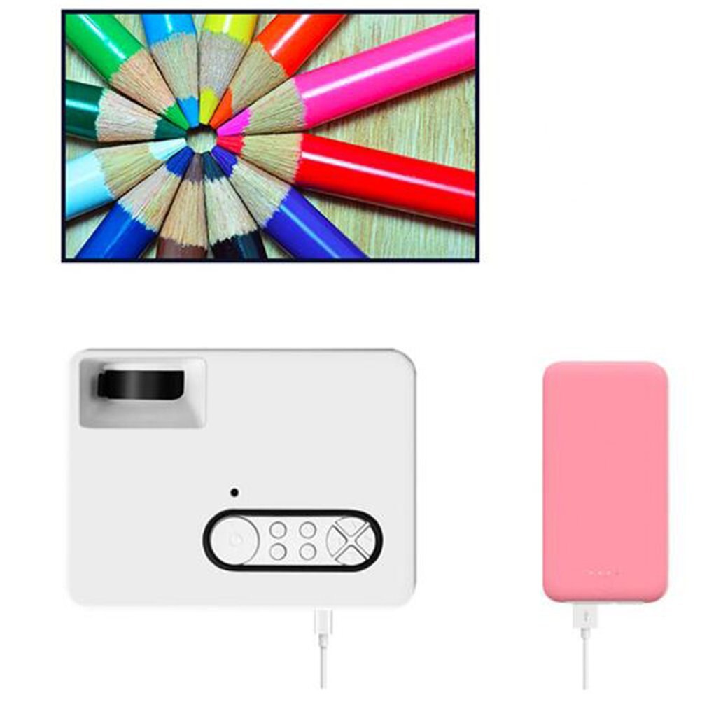 S361 portable mini projector LED projector supports 1080P HD Compatible with multiple devices Readable U disk