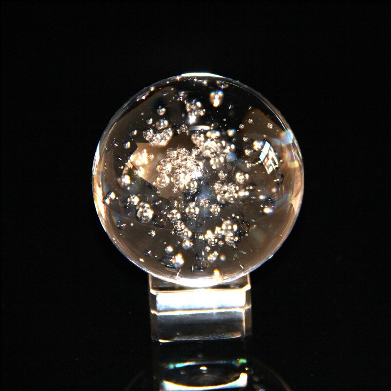 60mm Crystal Glass Ball Artificial Crystal Glass Ball Sphere Decoration Chinese Style Feng Shui Decorating Ball Accessories