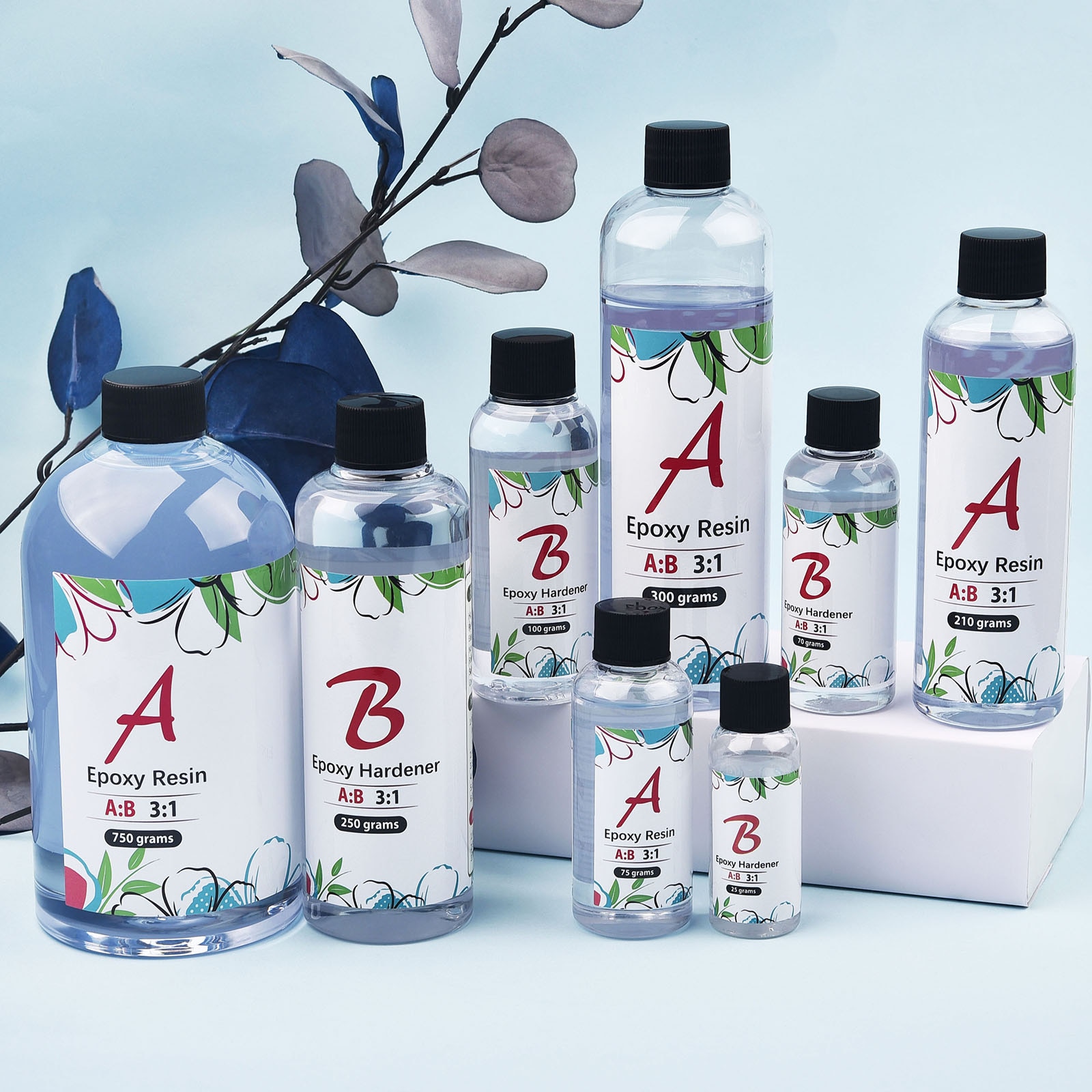 AB Epoxy Resin Complete Kit High Adhesive Glue Crystal Clear Hardener DIY Supplies Art Casting Resin Jewelry Making Accessories