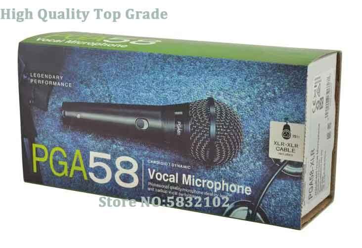 PGA58 Bedrade Dynamische Cardioid Microfoon, PGA58 Bedrade Microfoon, Helder Geluid Microfonos,Microfone