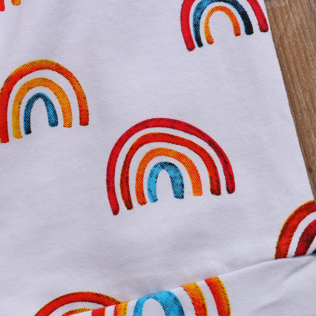 Baby boys shorts regnbue print snøre sommer afslappede løse shorts