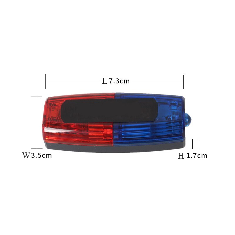 Blauw Rood Geel Rode Kleur Led Knippert Schouder Lamp Licht Alarm Patrol Waarschuwing