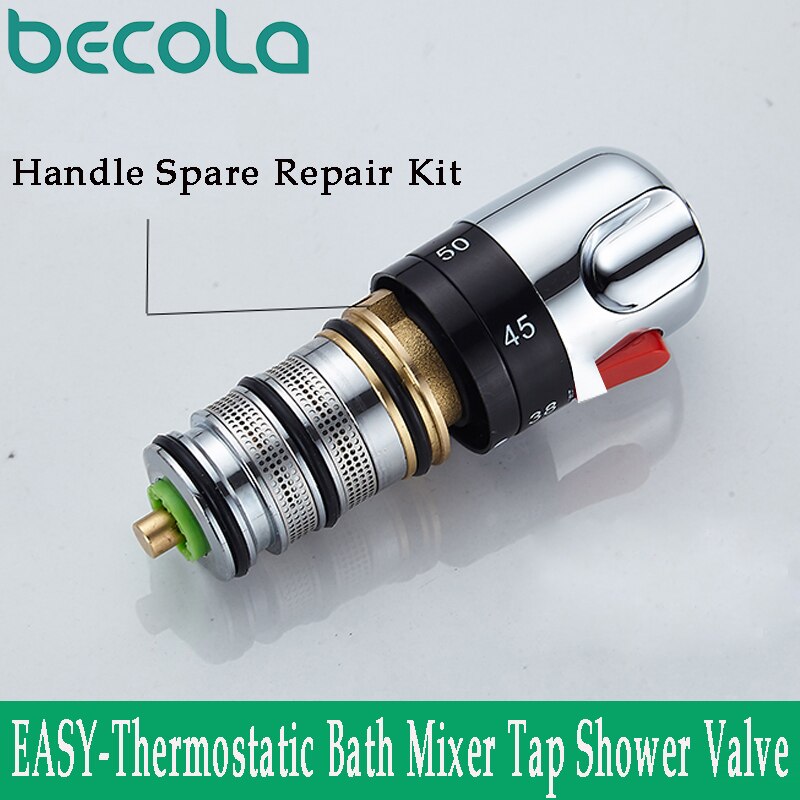 BECOLA EINFACH-Thermostat Schlecht Mischbatterie Dusche Ventil Griff Ersatz Reparatur Bausatz Patrone Konstante Temperatur Kontrolle Durcheinander