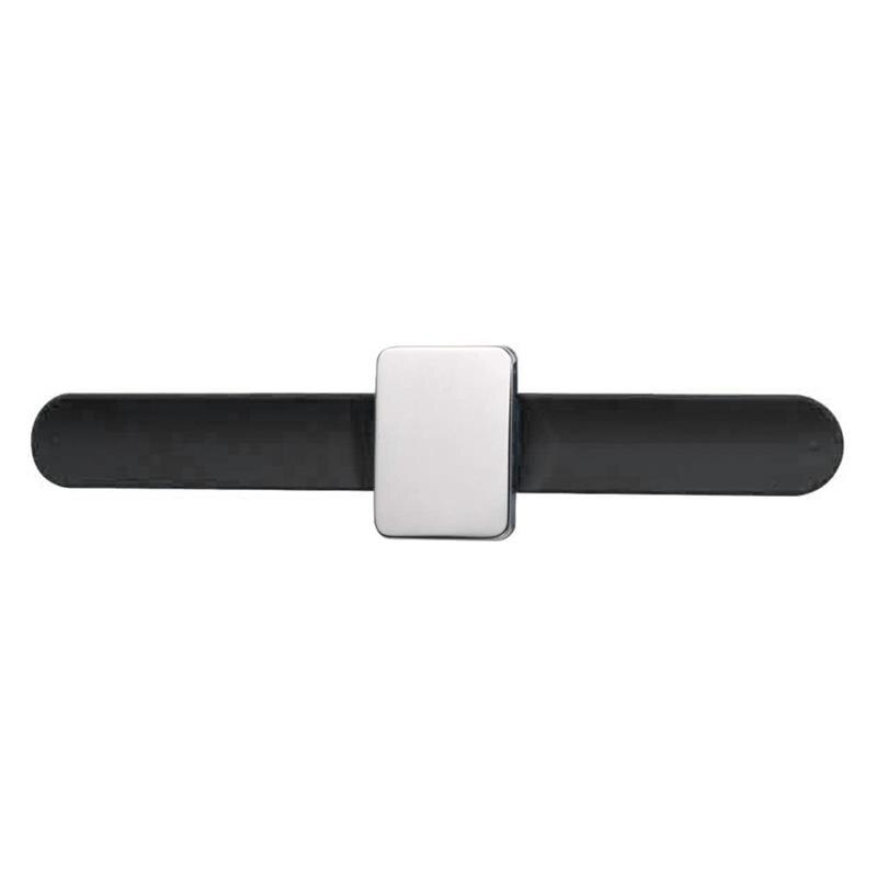 4 Colors Sewing Pincushion Wrist Hand Magnetic Needle Pad Safety Pin Cushion Storage Apparel Pin Holder Sewing Supplies: black