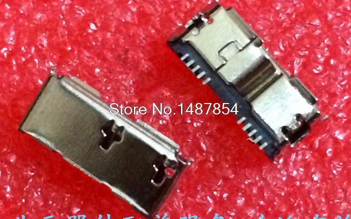 5pcs HI-Speed Micro USB 3.0 Female 10Pin DIP SMT Socket PCB Soldering Connectors