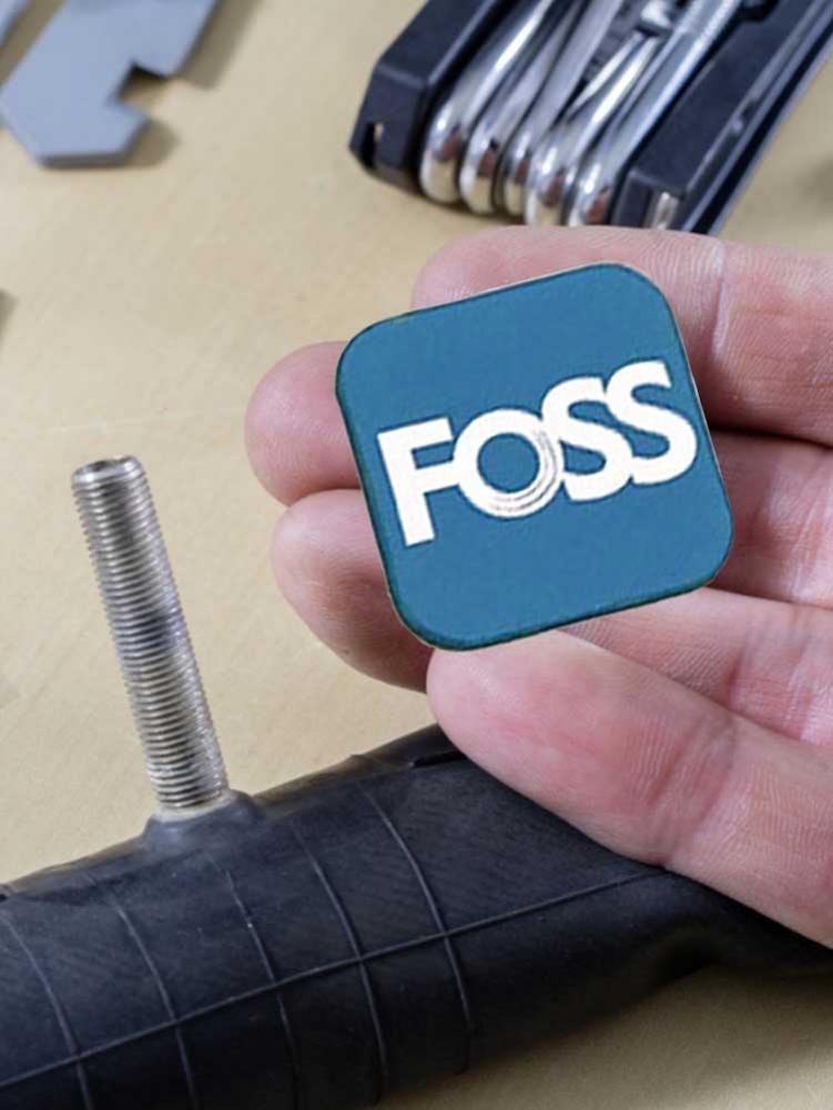6 st foss gummi punkteringslappar cykel däck däck slang reparation cykel patch kit utan lim cykel inner slang punkteringsverktyg