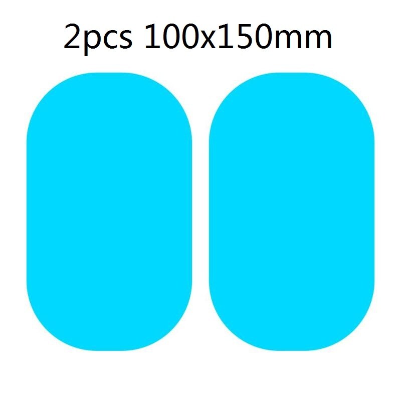 2 szt. Naklejka na samochodowe lusterko wsteczne wodoodporna przeciwmgielna przeciwdeszczowa folia boczna szyba okienna folia przeciwdeszczowa obudowa lusterek samochodowych: 100x150mm