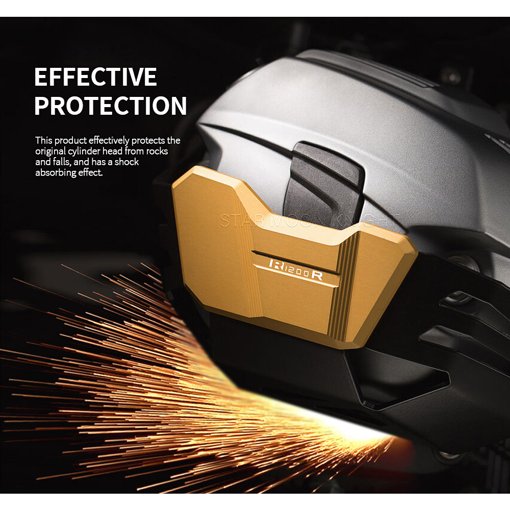 Para BMW R1200R R1200GS R 1200 GS R RnineT R nineT protectores de motor de motocicleta protectores de culata cubierta protectora de cilindro