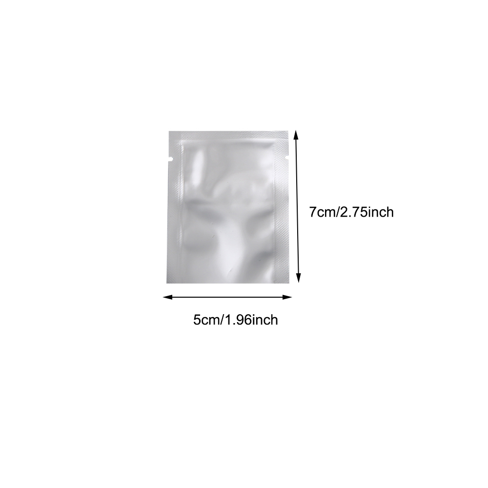 Silver Pure Aluminum Foil Package Bag Coffee Sugar Pouches Open Tops Heat Seal Vacuum Mylar Foil Bags for Spice Powder Storage: light yellow