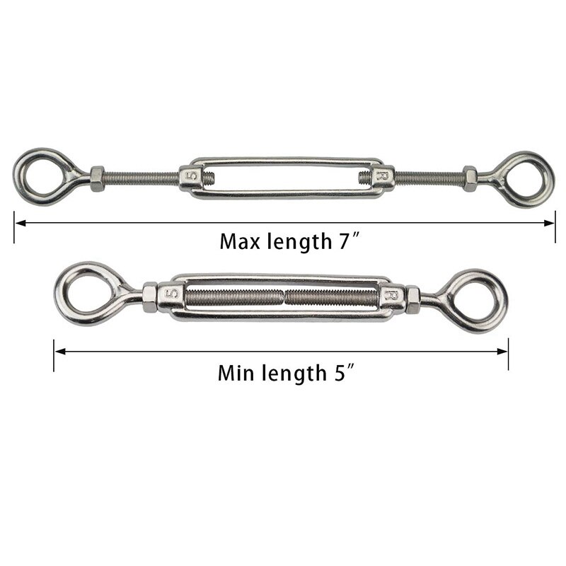 20 Pack Heavy Duty Rvs Kabel Reling Kits Voor Hout Berichten, diy Balustrade Kit Met Kaak Swage Vork Turnbuckle Ck01