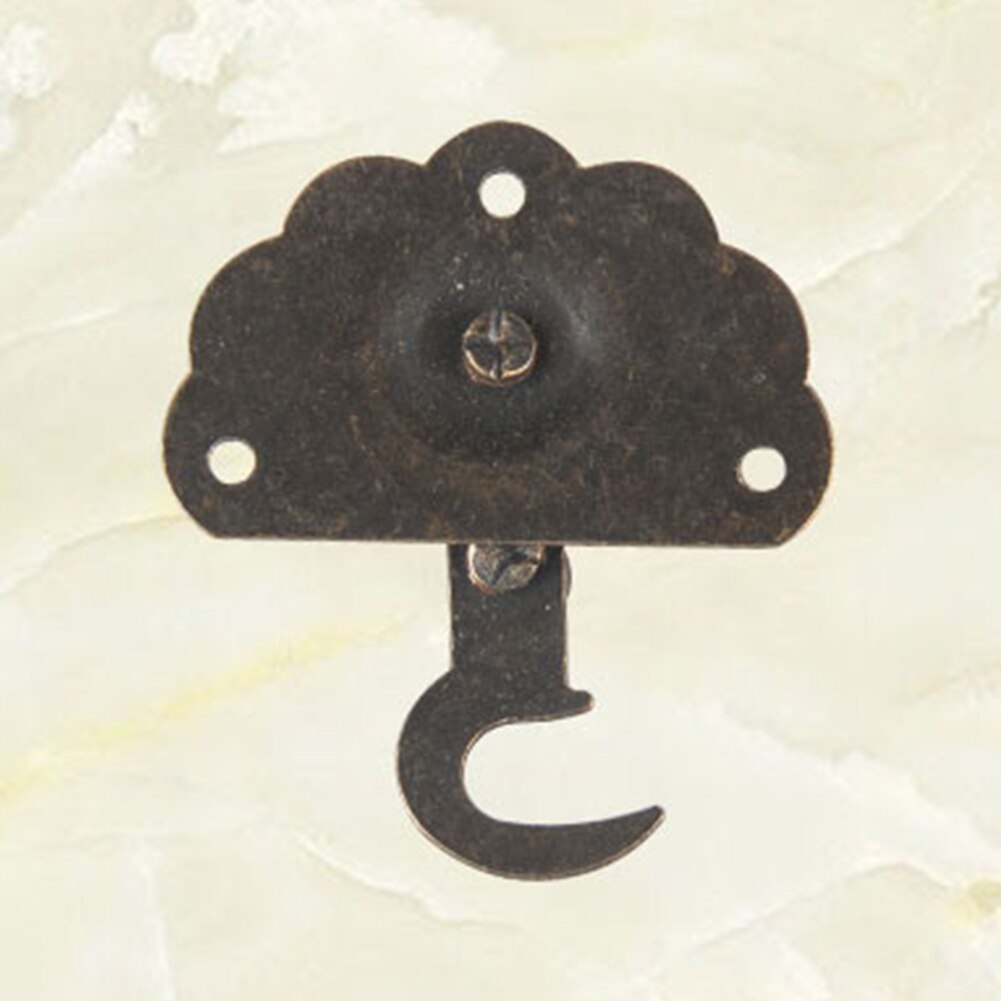 DIY Latch Hasp Lock Case Jewelry Box Iron Hardware Drawer Antique Style Chest Hook Decorative Cabinet Suitcase