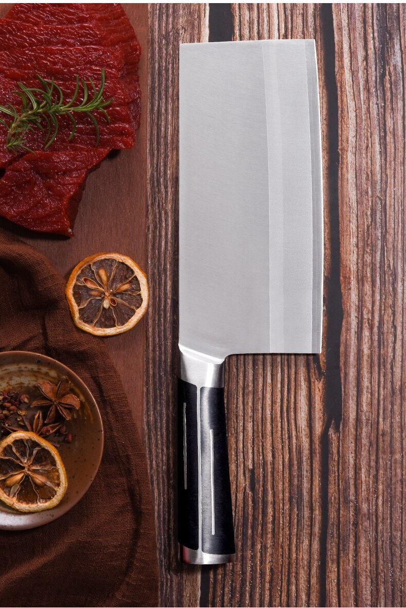 Full Tang Chef Knife Handmade Forged High-carbon Clad Steel Kitchen Knives Cleaver Filleting Slicing Vegetable Knife Box