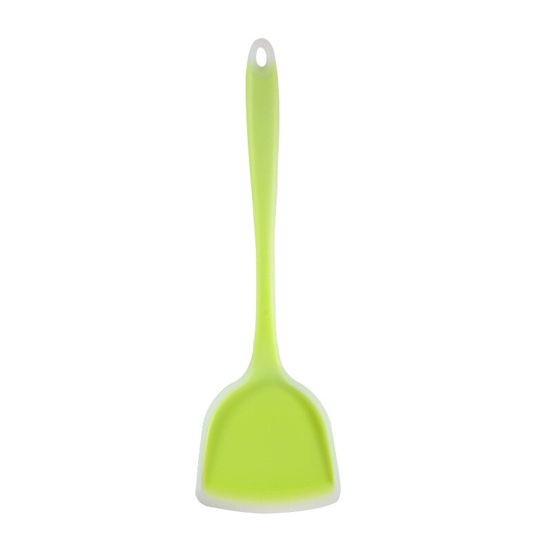 Non Stick Cooking Utensils Cooking Accessories Silicone Rubber Spatula: Grass Green