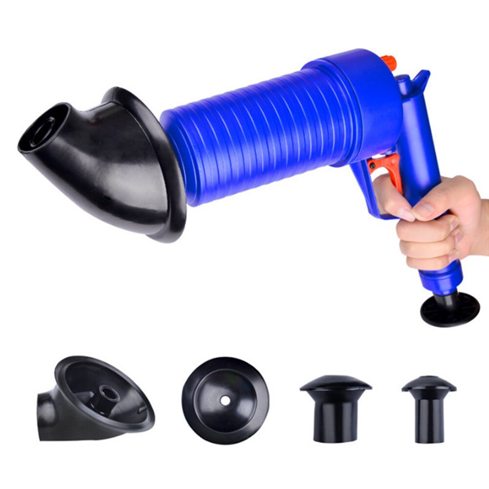 1PC High Pressure Air Drain Blaster Toilets Tool Cleaner Sewer Filter Sink Pipe Dredge Plunger Hair Remove Kitchen Cleaner Kit