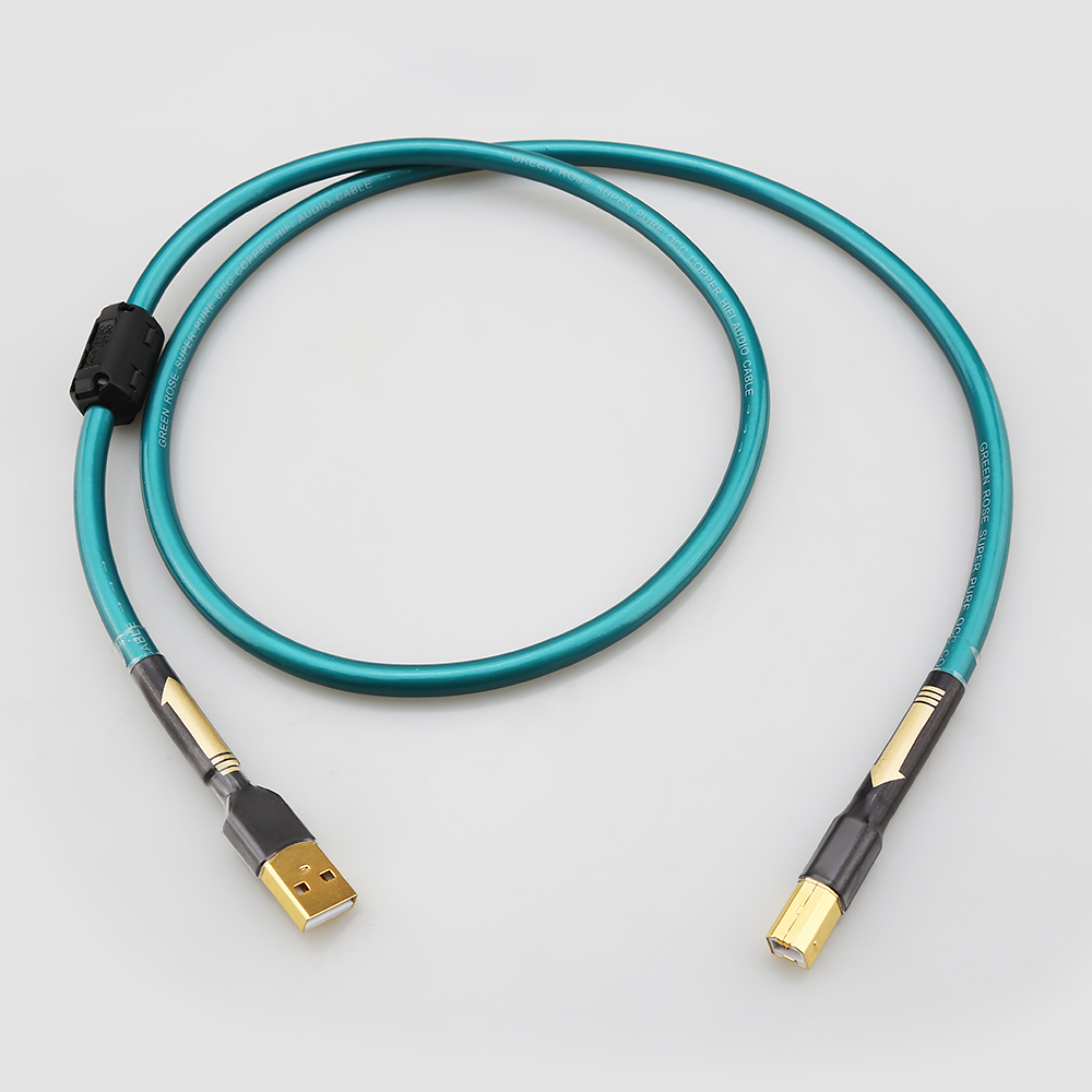 Audiophile OCC USB A To B Cable HiFi USB Audio Video Cable DAC PC