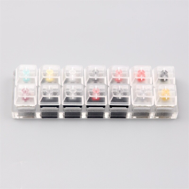 clicky linear tactile switch tester cherry zealio gateron box switch tester with transparent keycap: linear tester