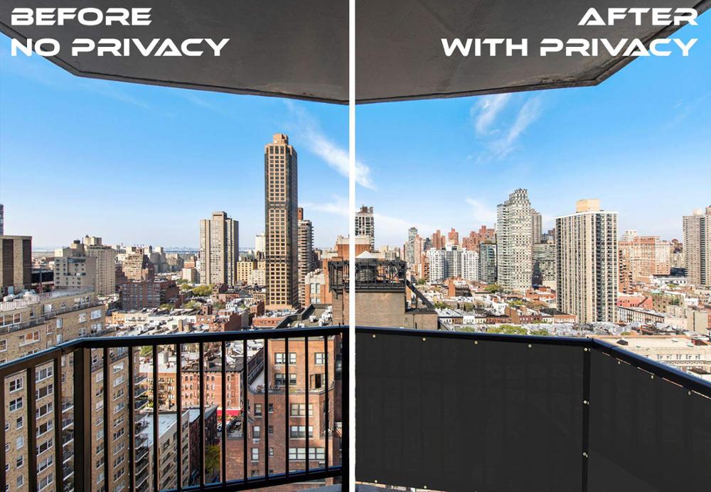 Privacy Fence Screen Mesh,Patio Deck Privacy Screen Shade Netting for Balcony Porch Deck Terrace Patio Backyard Railing -Green