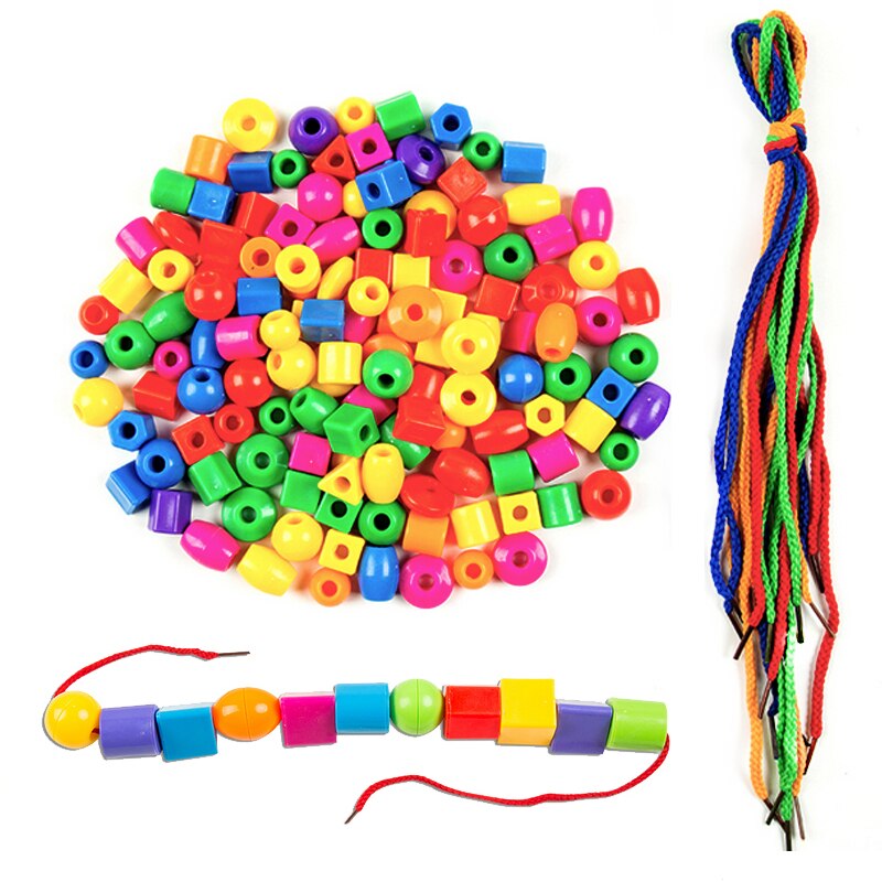 GYH – blocs géométriques en plastique, jeu de perles à enfiler, pour l'éducation précoce des bébés, outils d'enseignement des maths