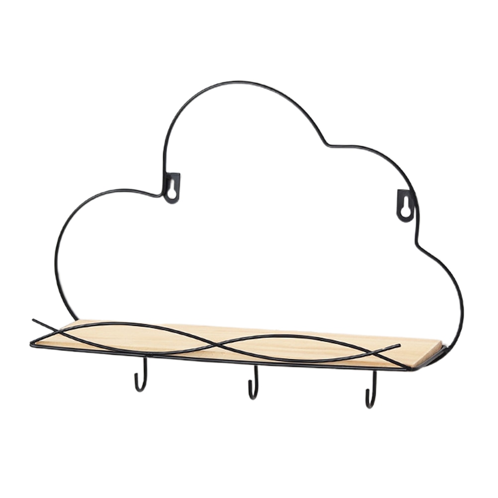 Wood Floating Board Storage Rack Home Decor Modern Bathroom Display For Book Kitchen Wall Shelf Living Room Bedroom Picture