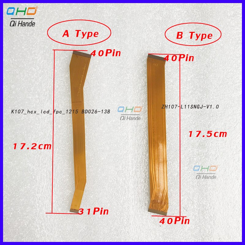 Cable Lcd FPC Flex, cable de pantalla BD026-138/ZH107-L11SNGJ-V1.0(3V3RST), 31PIN / 40PIN