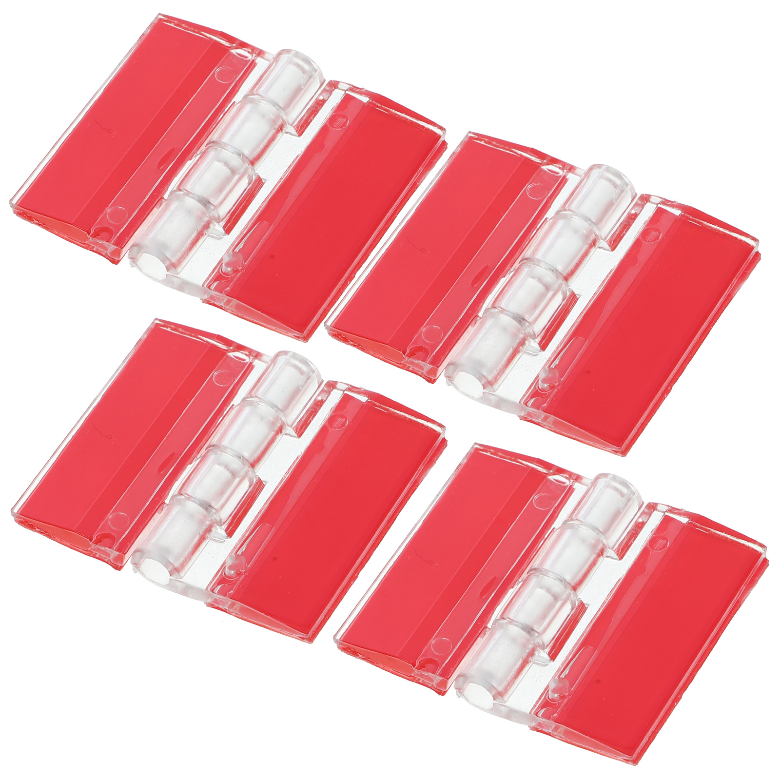 4 Stück Stark klebende Scharniere klar Acryl kleine Möbel Scharniere DIY Scharniere Ersatz