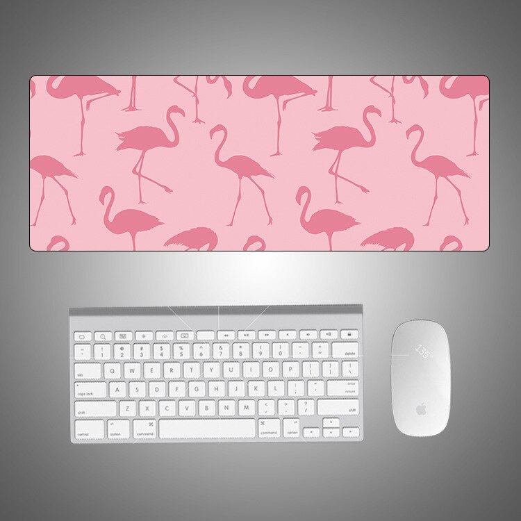 Karikatur Flamingo Nette Maus Pad Kreative eins Flut Große Spiel Computer Tastatur Büro Tisch matt Kawaii Schreibtisch für jugendlich: 7-800X300X2mm