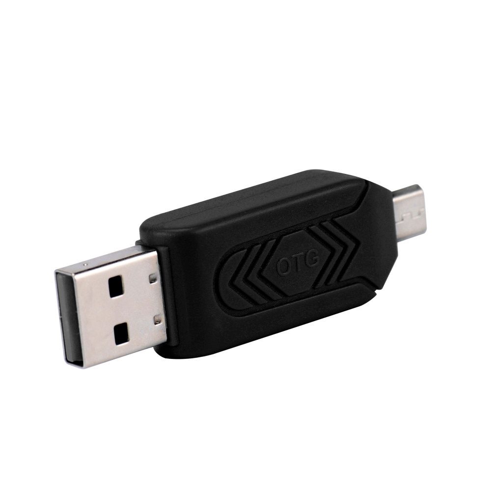 MINI USB 2.0 +OTG Micro SD/SDXC TF Card Reader Adapter U Disk #T2
